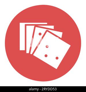 Käsescheibe für Hamburger-Vektorsymbol. Schild für Milchprodukte. Diagrammsymbol für Design von Kochwebsite und Apps, Logo, App, UI Stock Vektor