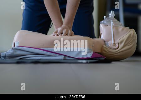 HLW. Erste-Hilfe-Schulungskonzept. Stockfoto