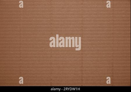 Hintergrundbild aus braunem Packkarton Stockfoto