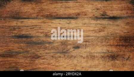 Vecror Abbildung: Vintage Brown barrel Holzbohlen Hintergrund Textur mit Kratzern und schwarze Flecken über Holz von alten Eichenfass Stockfoto