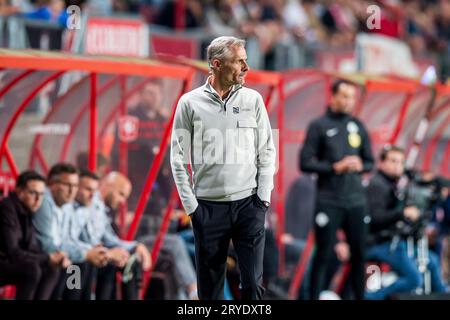 ENSCHEDE - SC Heerenveen Trainer Kees van Wonderen während des niederländischen Eredivisie-Spiels zwischen dem FC Twente und sc Heerenveen im Stadion de Grolsch Veste am 30. September 2023 in Enschede, Niederlande. ANP COR LASKER Stockfoto