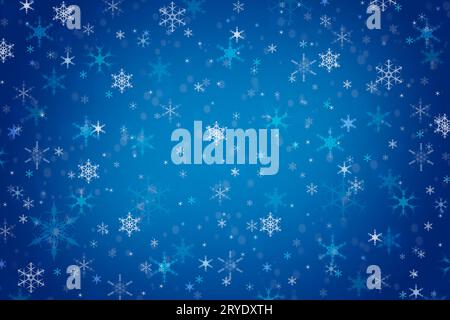 Abstrakt Blau Weihnachten Winter Hintergrund Stockfoto