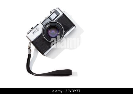Flache Filmkamera isoliert Stockfoto