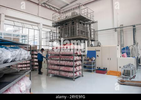 Industrielle Produktionswerkstatt Stockfoto