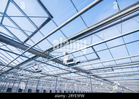 Das Dach im Gewächshaus Stockfoto