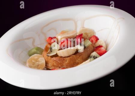 Eis in einer Petrischale Stockfoto