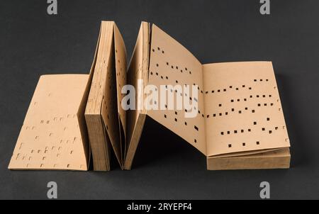 Die Buchchiffre der Kryptographie Stockfoto