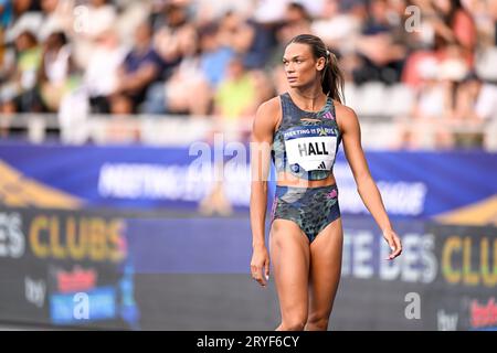 Paris, Frankreich. Juni 2023. Anna Hall während des Treffens der Paris Wanda Diamond League 2023 Leichtathletik-Veranstaltung am 9. Juni 2023 im Charlety-Stadion in Paris, Frankreich. Foto Victor Joly/DPPI Credit: DPPI Media/Alamy Live News Stockfoto