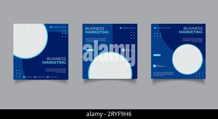 Satz von Postern für Post-Vorlagen für Business Marketing Stock Vektor