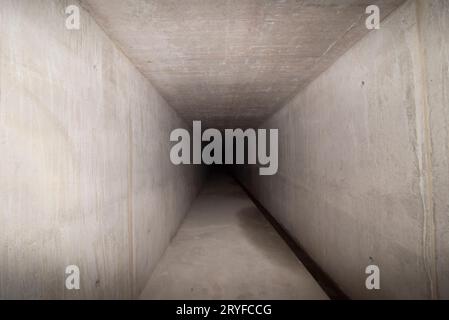 Kanalbau im Wasserbau Stockfoto