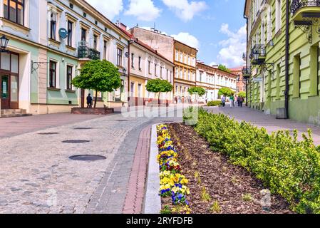 Die Stadt Tarnow ist nicht nur die einzigartige Schönheit der Altstadt, die mittelalterliche Gassen, architektonische Meisterwerke der Gotik erhalten hat. Stockfoto