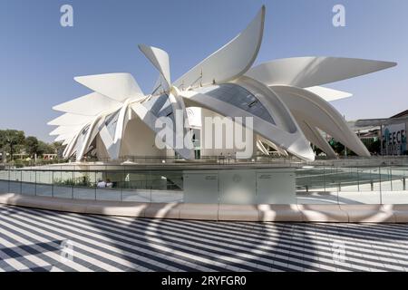 Dubai, VAE - 24. März 2022: Futuristisches Design des Pavillons der Vereinigten Arabischen Emirate auf der Expo2020 in Dubai Stockfoto