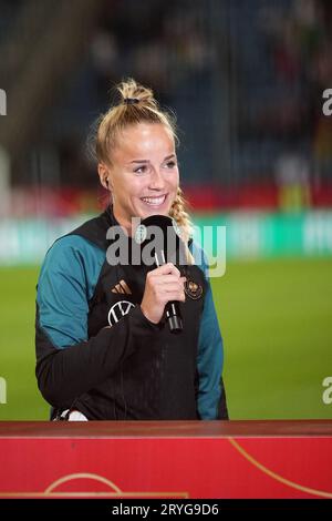 Bochum, 26. September 2023: Giulia Gwinn ( 15 Deutschland ) während des UEFA Women’s Nations League-Spiels zwischen Deutschland und Island in Bochum. (Julia Kneissl/SPP) Stockfoto