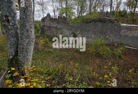 Schloss HÃ¶lnstein; Burgruine HÃ¶lnstein; Burg Holstein; Schwäbische Alb; Baden Württemberg; Deutschland Stockfoto