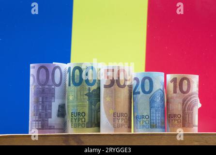 Euro, Währung in der EU Stockfoto