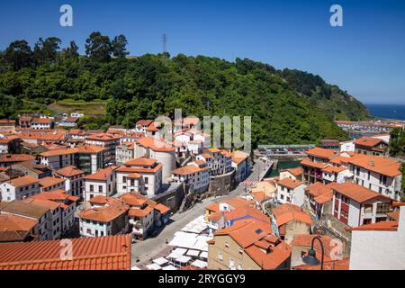 Das Fischerdorf Cudillero in Asturien, Spanien Stockfoto