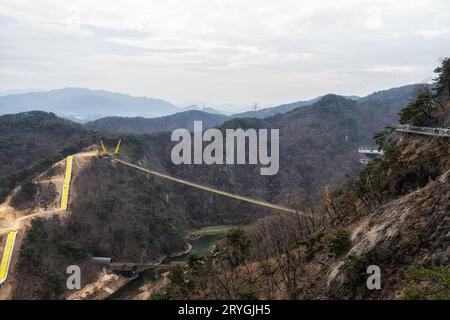 Sogeumsan-Ulleong-Brücke Stockfoto