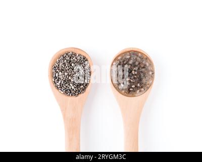 Veganer ersetzen das Eierkonzept - Chia-Eier Stockfoto