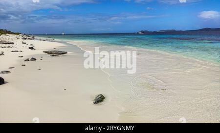 Ein Blick vom Strand auf Bonaire in der Karibik Stockfoto