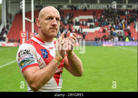 St. Helens, England - 30. September 2023 - James Roby von St. Helens. Betfred Super League Play Off, St. Helens vs. Warrington Wolves im Totally Wicked Stadium, St. Helens, Großbritannien Stockfoto