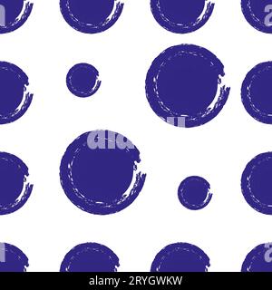 Vektor-Illustration, Hand gezeichnete abstrakte Mode nahtloses Muster mit Farbstruktur. Punktmuster. Stock Vektor