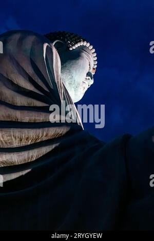 Große Buddha-Statue auf dem Berg. Stockfoto