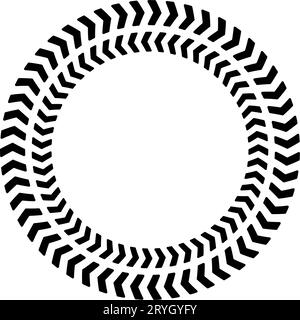 Pfeilsymbol des Chevron-Kreises. Runder Pfeilrahmen. Vektorillustration Stock Vektor