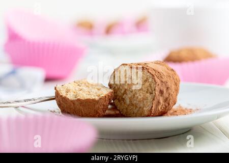 Trüffelkuchen (Kartoffelkuchen). Stockfoto