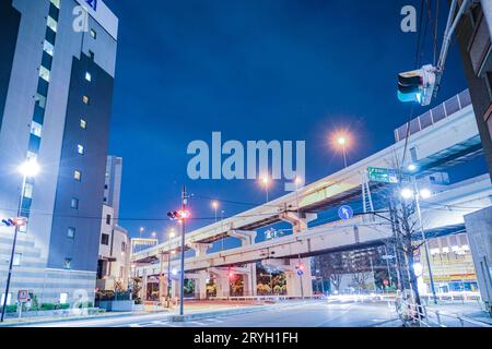 Metropolitan Expressway Kanagawa No. 1 Yokohane Line Stockfoto