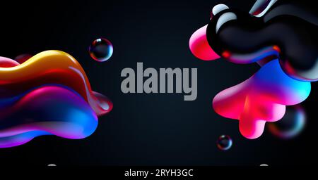 Abstrakter 3D-Hintergrund Stockfoto