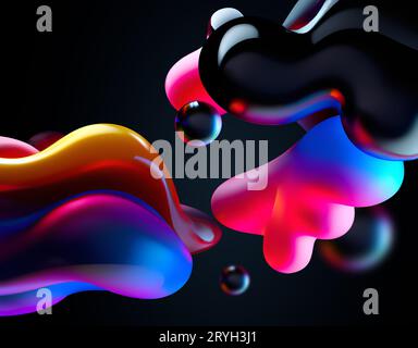 Abstrakter 3D-Hintergrund Stockfoto