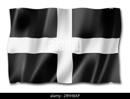 Cornwall County Flagge, Großbritannien Stockfoto