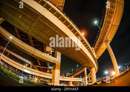 Baysiore Route Daikoku Junction (Tsurumi-ku, Yokohama City) Stockfoto