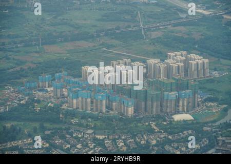 Chengdu, chinesische Skyline Stockfoto