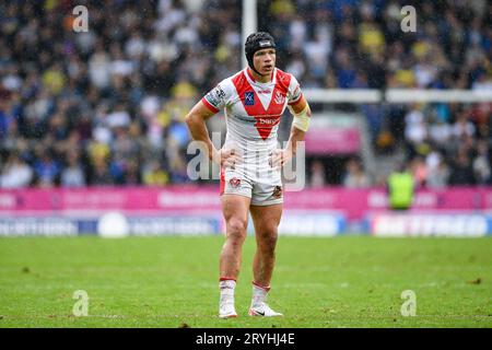 St. Helens, England - 30. September 2023 - Jonny Lomax von St. Helens. Betfred Super League Play Off, St. Helens vs. Warrington Wolves im Totally Wicked Stadium, St. Helens, Großbritannien Stockfoto