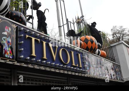 01. Oktober 2023/Halloween-Festival im Tivoli-Garten vom 12. Oktober bis 05. November 292023 ln dänischer Hauptstadt Kopenhagen Dänemark. (Foto: Francis Joseph Dean/Dean Pictures) Stockfoto