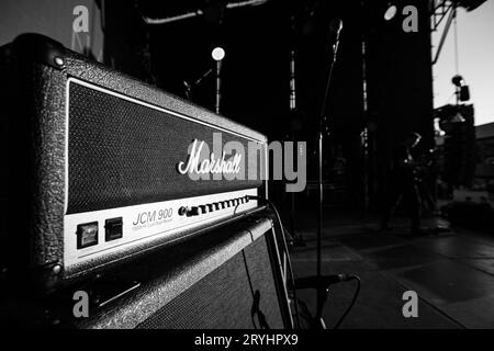 Milton Keynes, Großbritannien - 29. September 2023: Marshall Amplifier Stockfoto