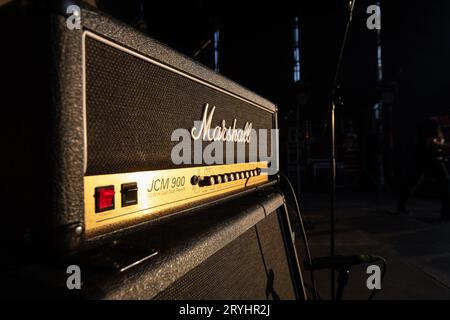 Milton Keynes, Großbritannien - 29. September 2023: Marshall Amplifier Stockfoto