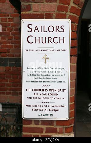Sailors' Church, Royal Harbour, Ramsgate, Isle of Thanet, Kent, England, Großbritannien, Großbritannien, Europa Stockfoto