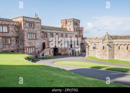 Bamburgh Castle an der Nordostküste Englands in Northumberland. Stockfoto