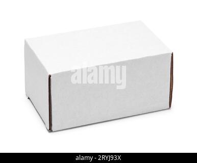 Kleiner rechteckiger Rahmen, Ausschnitt auf weiß. Stockfoto