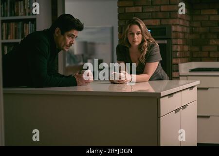 Reptil Benicio Del Toro & Alicia Silverstone Stockfoto