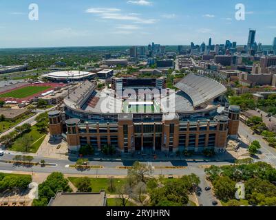 Aus der Vogelperspektive Darrell K Royal Memorial Stadium Stockfoto