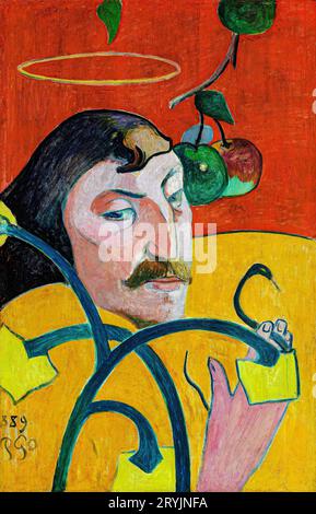 Self-Portrait (1889) von Paul Gauguin. Stockfoto