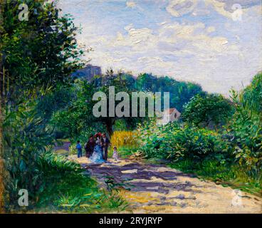 Eine Straße in Louveciennes Gemälde in hoher Auflösung von Pierre-Auguste Renoir Stockfoto