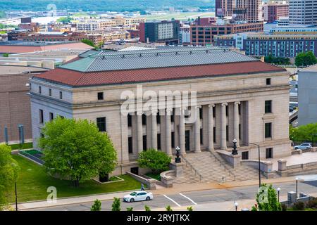 Das Verwaltungszentrum in St. Paul, Oklahoma Stockfoto
