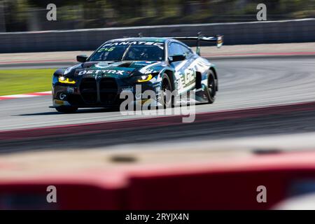 30. September 2023; Circuit of Catalunya, Barcelona, Katalonien, Spanien; 2023 Fanatec GT World Challenge Europe, Tag 2: Adam Carroll, Lewis Proctor, Timothy Whale vom WRT-Team Stockfoto