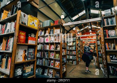 Alnwick, Northumberland, England, Großbritannien - august 2023. Die Buchhandlung Barter Books. Hochwertige Fotos Stockfoto