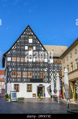 Fachwerkhaus in Erfurt, Deutschland Stockfoto