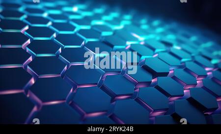 Abstrakter 3D-High-Tech-Hintergrund Stockfoto